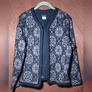 Stuart Alan Floral Cardigan Sz 16